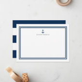 Personalisierter Farbanker und Streifen Mitteilungskarte (Vorderseite/Rückseite Beispiel)