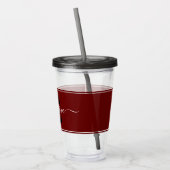 Personalisierter Farbblock Acryltrinkbecher (Links)