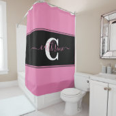 Personalisierter Farbblock Duschvorhang (Beispiel)