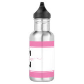 Personalisierter Farbblock Edelstahlflasche (Rechts)