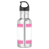 Personalisierter Farbblock Edelstahlflasche (Rückseite)