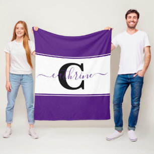 Personalisierter Farbblock Fleecedecke