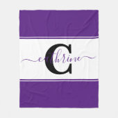 Personalisierter Farbblock Fleecedecke (Vorderseite)