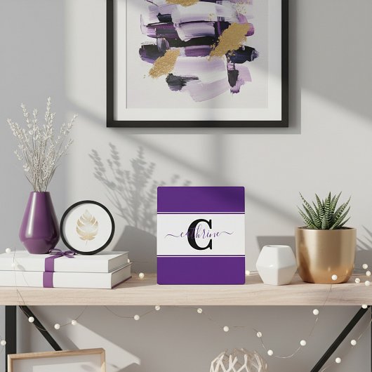 Personalisierter Farbblock Fotoplatte