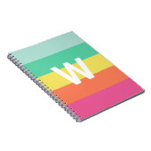 Personalisierter Farbblock für Monogramm-Regenboge Notizblock (Rechte Seite)