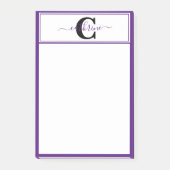 Personalisierter Farbblock Post-it Klebezettel (Vorderseite)