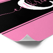 Personalisierter Farbblock Poster (Ecke)