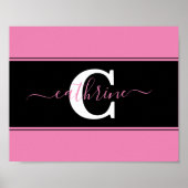 Personalisierter Farbblock Poster (Vorne)