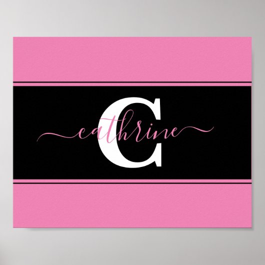 Personalisierter Farbblock Poster (Vorne)