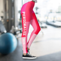 Personalisierter Farbblock Rosa und Rot, hergestel