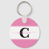 Personalisierter Farbblock Schlüsselanhänger (Vorderseite)