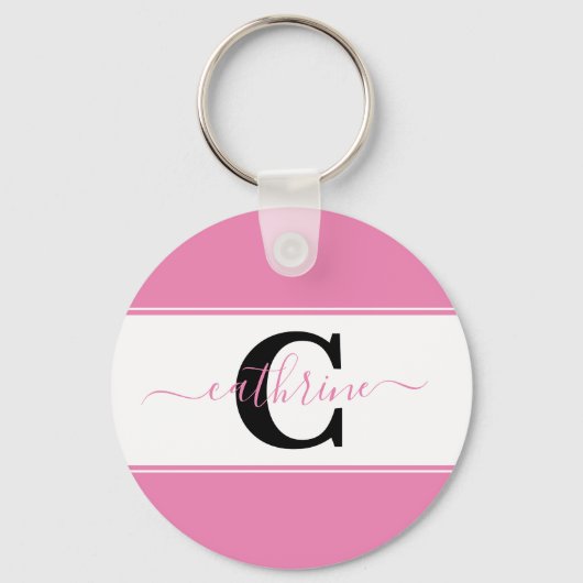Personalisierter Farbblock Schlüsselanhänger (Vorderseite)
