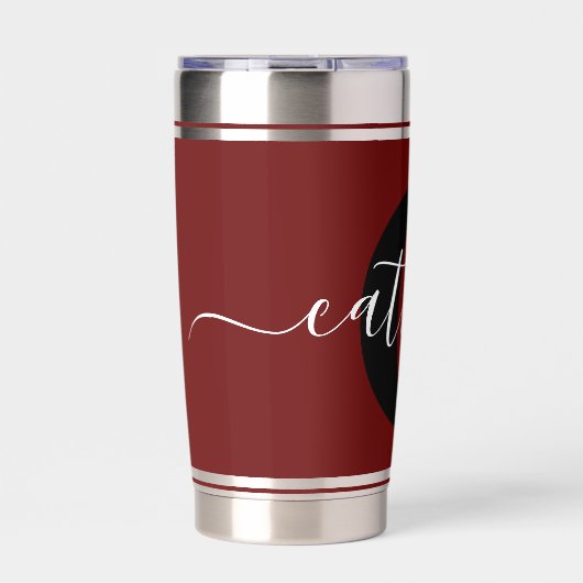 Personalisierter Farbblock Thermobecher (Vorderseite)