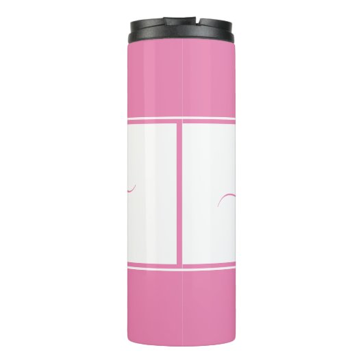 Personalisierter Farbblock Thermosbecher (Rückseite)