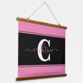 Personalisierter Farbblock Wandteppich Mit Holzrahmen (Gewinkelt)