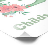 Personalisierter Farbbrief E Foto drucken (Ecke)