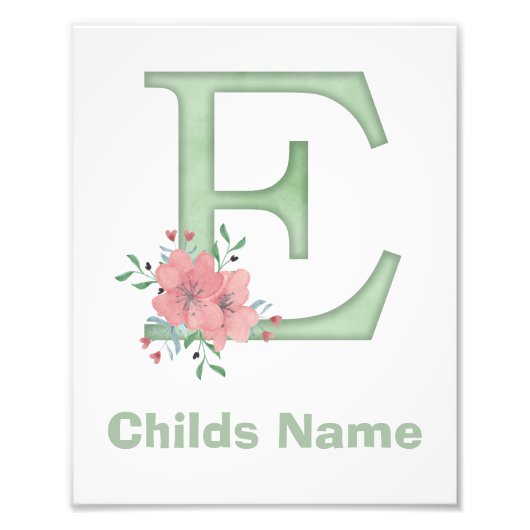 Personalisierter Farbbrief E Foto drucken (Vorne)