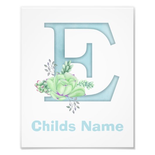 Personalisierter Farbbrief E Foto drucken (Vorne)