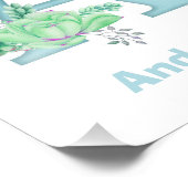 Personalisierter Farbbrief Ein Foto drucken (Ecke)