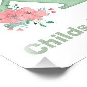 Personalisierter Farbbrief K Foto drucken (Ecke)