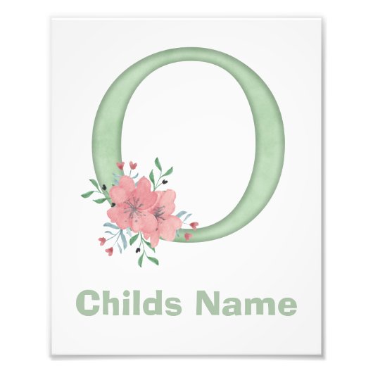 Personalisierter Farbbrief O Foto drucken (Vorne)