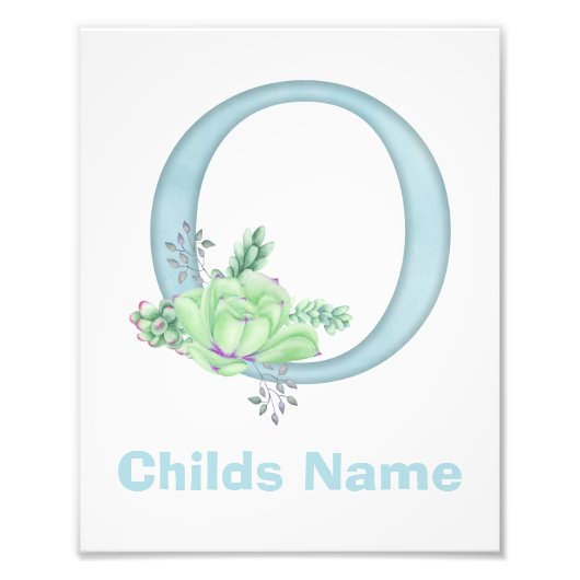 Personalisierter Farbbrief O Foto drucken (Vorne)