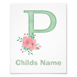 Personalisierter Farbbrief P Foto drucken