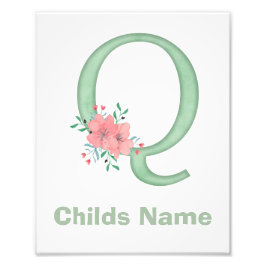 Personalisierter Farbbrief Q Foto drucken