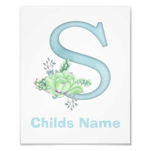 Personalisierter Farbbrief R Foto drucken (Vorne)