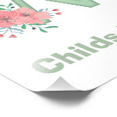 Personalisierter Farbbrief W Foto drucken (Ecke)