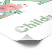 Personalisierter Farbbrief X Foto drucken (Ecke)