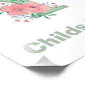 Personalisierter Farbbrief Y Foto drucken (Ecke)