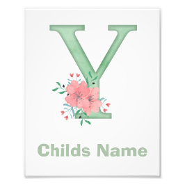Personalisierter Farbbrief Y Foto drucken
