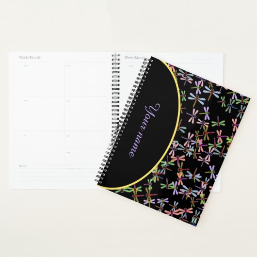 Personalisierter, farbenfroher Libellenplaner Planer (Anzeige)