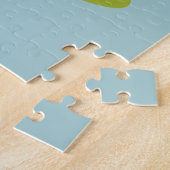 Personalisierter, farbiger Cartoon Jurassischer Hi Puzzle (Seite)