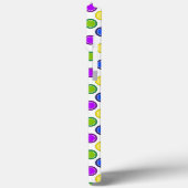 Personalisierter, farbiger Regenbogen Polka Dots H Case-Mate iPhone Hülle (Rückseite / Links)