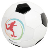 Personalisierter Farbkreis Fußball (Dreiviertel)