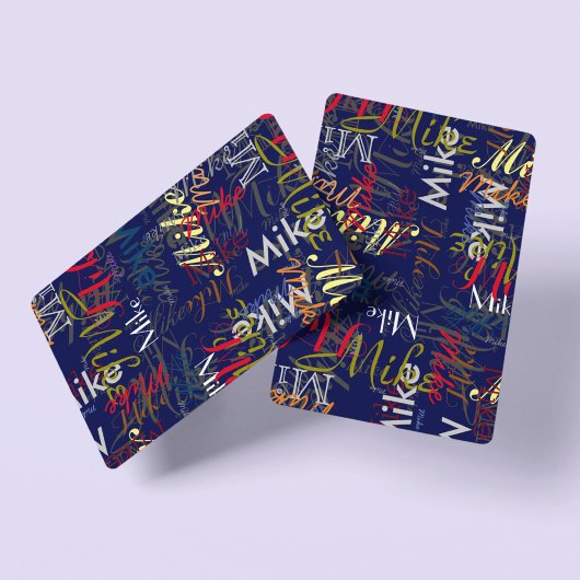 Personalisierter Farbname erstellen Spielkarten