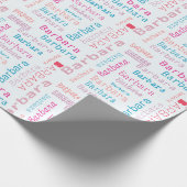 Personalisierter Farbname Geschenkpapier (Ecke)