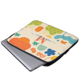 Personalisierter Farbschlauch Abstrakter Laptop-Si Laptopschutzhülle (Vorne Knopf)