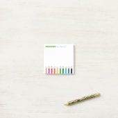 Personalisierter Farbstift für Lehrer Nachhinweise Post-it Klebezettel (Auf Schreibtisch)
