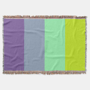 Personalisierter Farbstreifen Decke