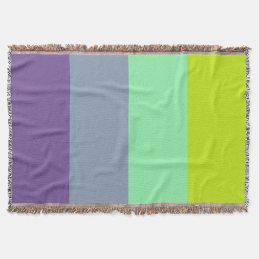 Personalisierter Farbstreifen Decke (Vorderseite)