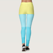 Personalisierter Farbstreifen Leggings (Rückseite)