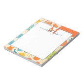 Personalisierter Farbtabak Abstrakt Notepad Notizblock (Rotiert)