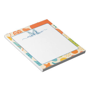 Personalisierter Farbtabak Abstrakt Notepad Notizblock