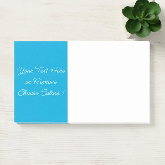 Personalisierter Farbtext Blue Post-it®-Hinweis Post-it Klebezettel (Büro)