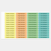 Personalisierter Farbtext zurück zu Schulkleidung Etiketten (Blatt)