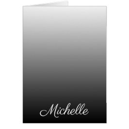 Personalisierter Farbverlauf Ober-schwarze Farbtön