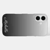 Personalisierter Farbverlauf Ober-schwarze Farbtön Case-Mate iPhone Hülle (Rückseite (Horizontal))